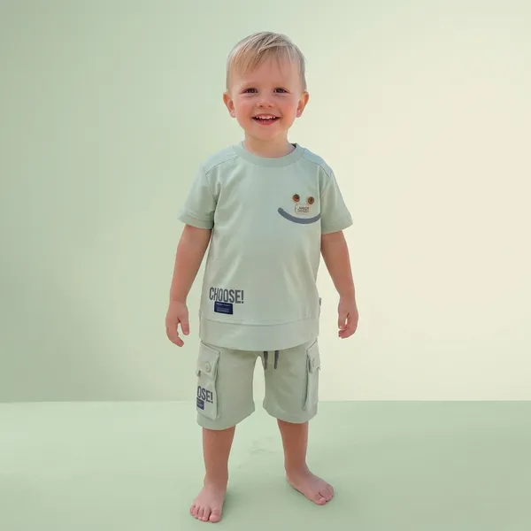 Mint_Green_Cotton_Crab_Print_T-Shirt_And_Shorts_Set_For_Boys