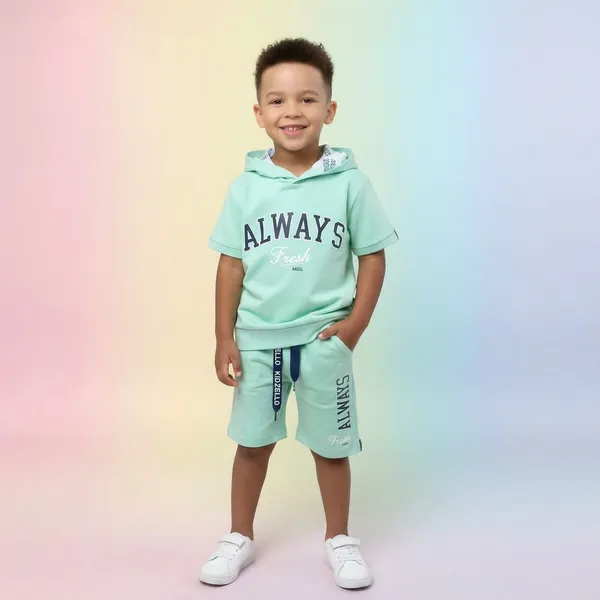 Mint_Green_Cotton_Printed_Hoodie_T-Shirt_And_Shorts_Set_For_Boys