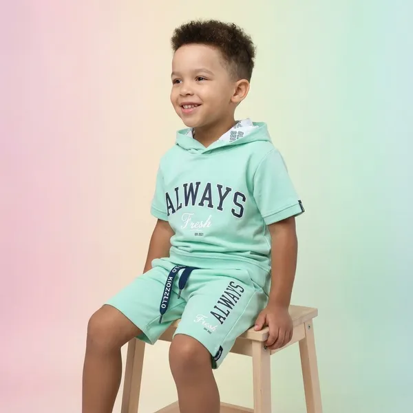 Mint_Green_Cotton_Printed_Hoodie_T-Shirt_And_Shorts_Set_For_Boys