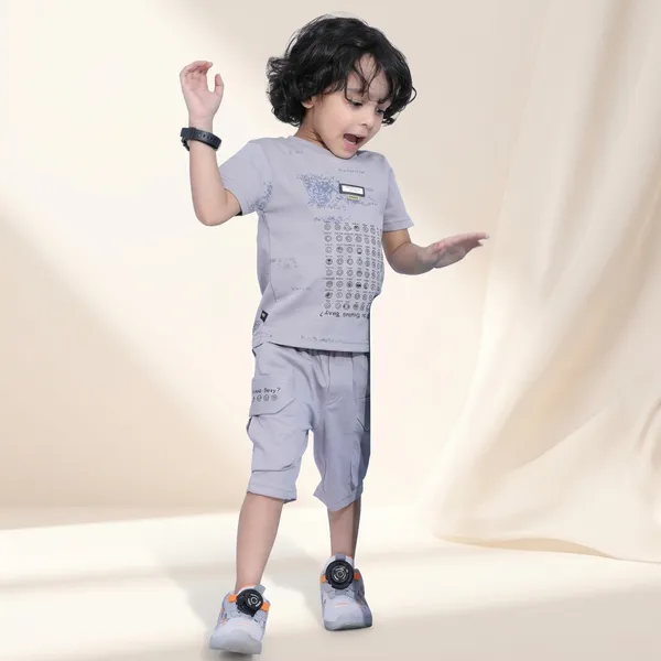 Grey_Cotton_Printed_T-Shirt_And_Shorts_Set_For_Boys