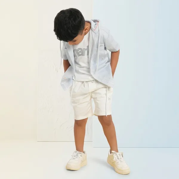 White_Cotton_Printed_Shirt_And_Shorts_Set_For_Boys