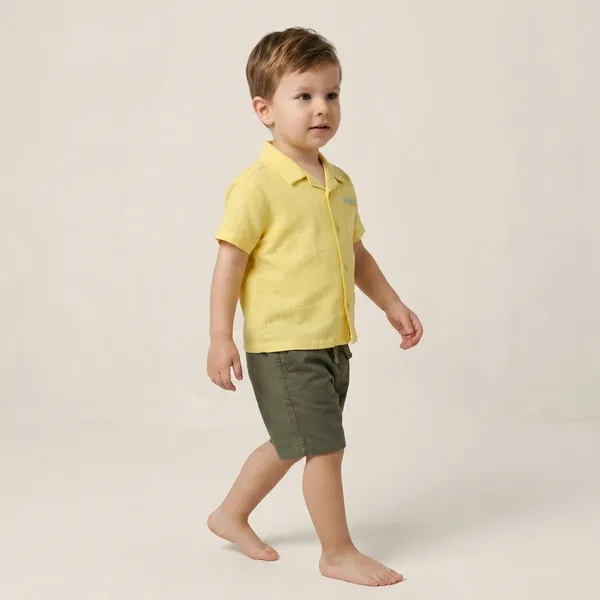 Yellow_Cotton_Relaxed_Short_Sleeve_Shirt_For_Boys