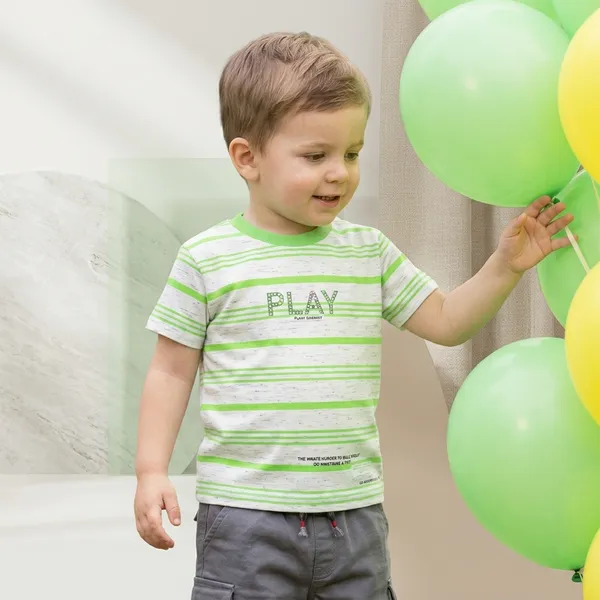 Green_And_White_Striped_Cotton_Relaxed_T-Shirt_For_Boys