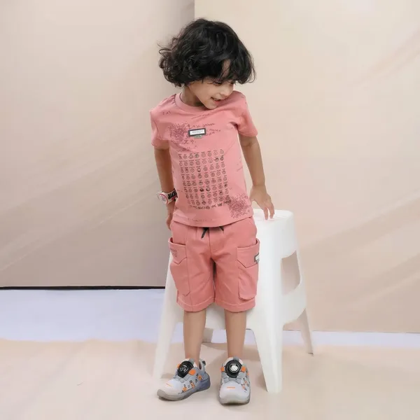 Pink_Cotton_Printed_Relaxed_Fit_Top_And_Shorts_Set_For_Boys