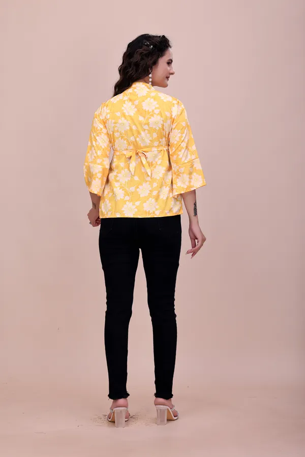Yellow_The_Modern_Meadow_Notched-Collar_Top_Tunic_For_Women