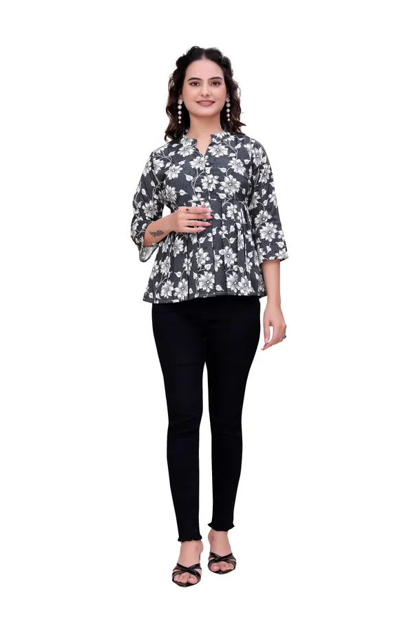Black_The_Modern_Meadow_Notched-Collar_Top_Tunic_For_Women