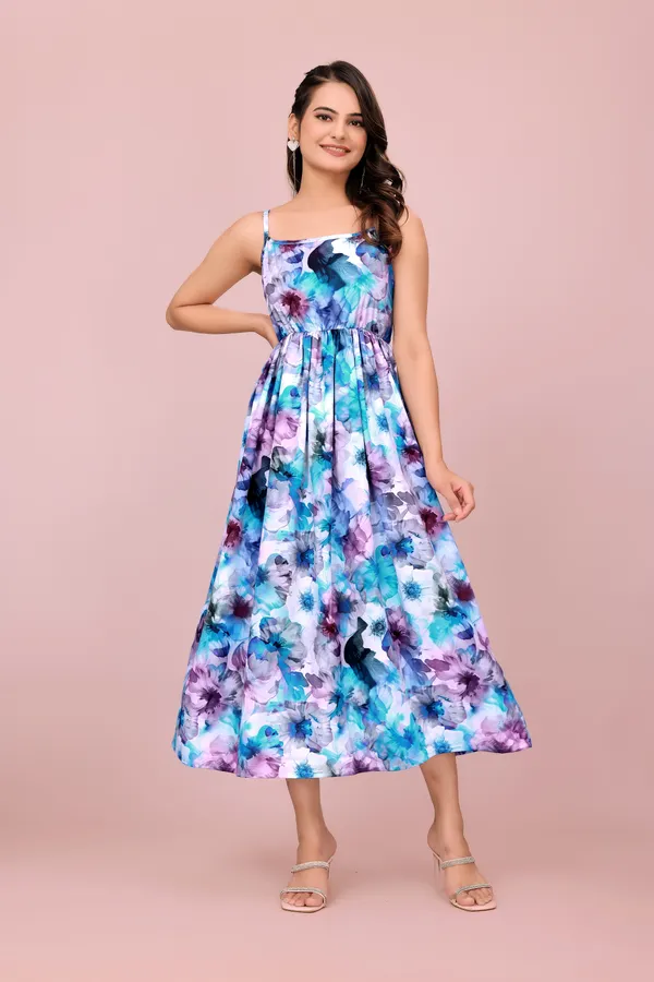 Light_Blue_and_Purple_Floral_Print_Rayon_Dress_with_Adjustable_Straps_Western_Gown_For_Women