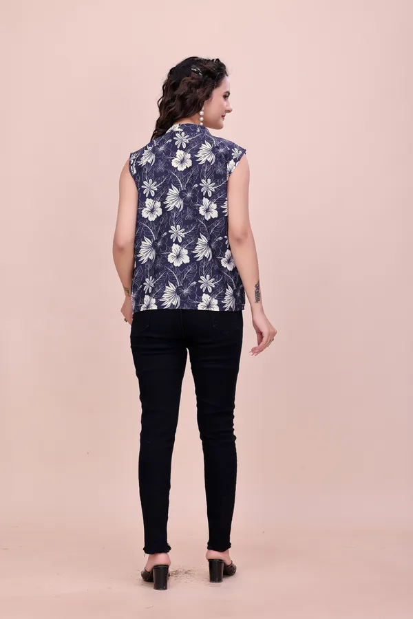 Blue_and_White_Floral_Sleeveless_Rayon_Top_Tunic_For_Women