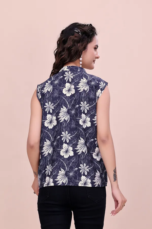 Blue_and_White_Floral_Sleeveless_Rayon_Top_Tunic_For_Women