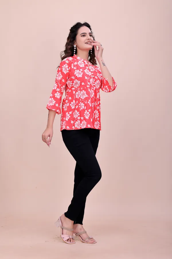 Red_The_Modern_Meadow_Notched-Collar_Top_Tunic_For_Women