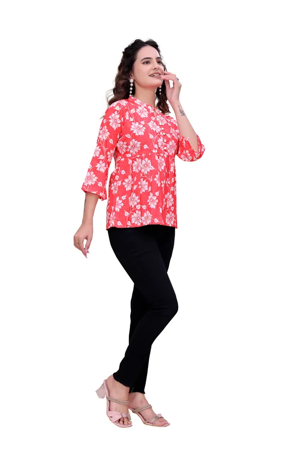 Red_The_Modern_Meadow_Notched-Collar_Top_Tunic_For_Women