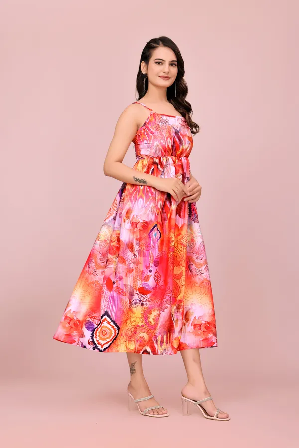 Red_Crimson_and_Amber_Floral_Print_Rayon_Dress_with_Adjustable_Straps_Western_Gown_For_Women