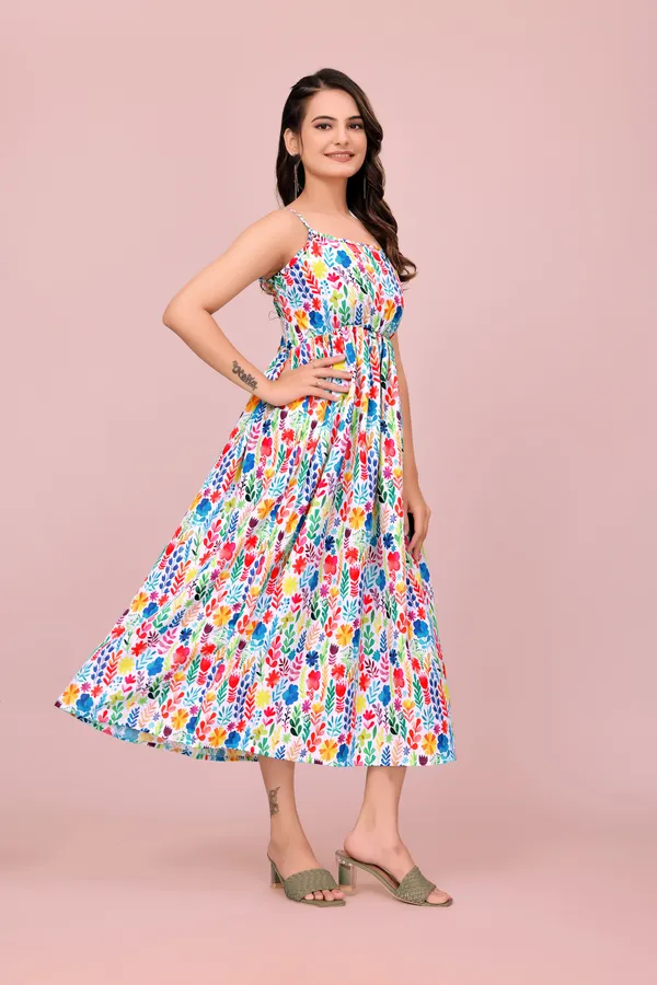 Multicolor_Wildflower_Flare_Dress_with_Adjustable_Straps_Western_Gown_For_Women