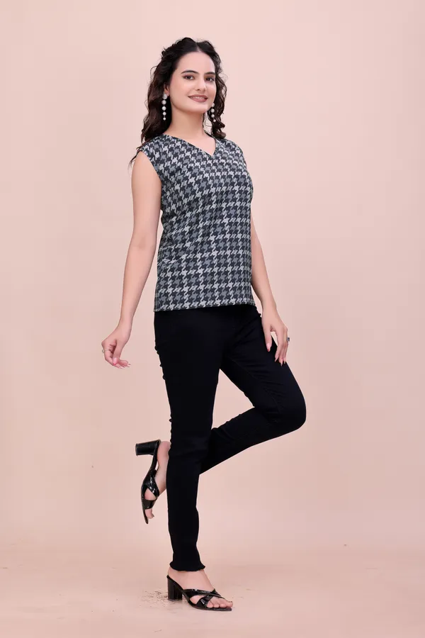Black_The_Charcoal_Checkered_Rayon_Top_Tunic_For_Women