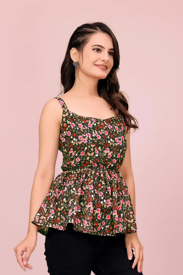 Brown_The_Emerald_Petal_High-Definition_Peplum_Top_Tunic_For_Women