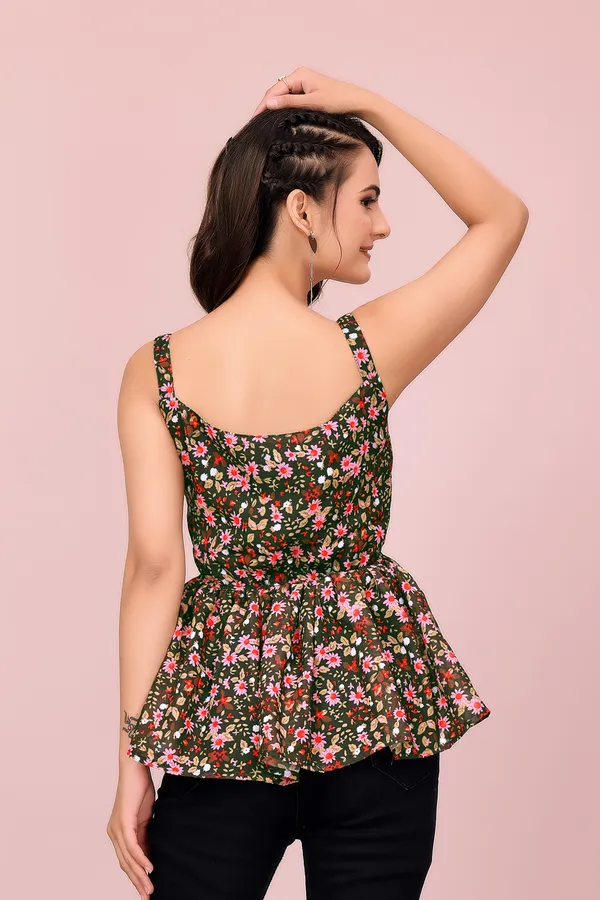 Brown_The_Emerald_Petal_High-Definition_Peplum_Top_Tunic_For_Women