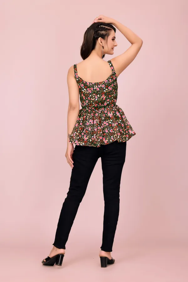 Brown_The_Emerald_Petal_High-Definition_Peplum_Top_Tunic_For_Women