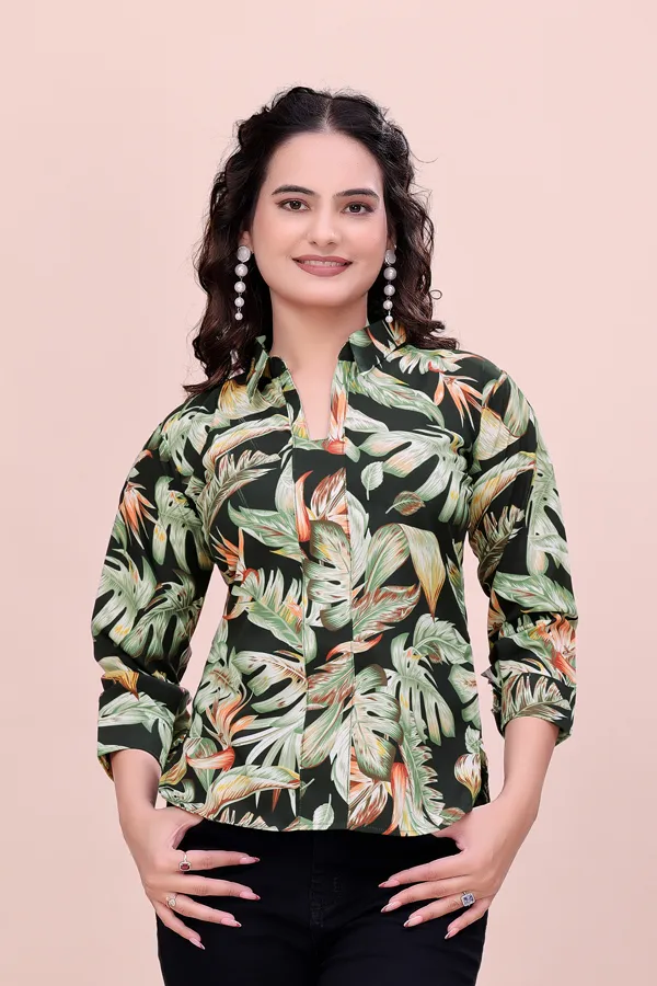 Black_The_Daily_Tropic_Breathable_Rayon_Leaf-Print_Top_Tunic_For_Women