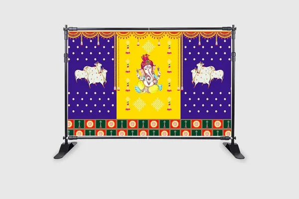 Multicolour_Polyester_Two_Cow_Ganeshji_Backdrop_Cloth_For_Festival_/_Pooja_|_5*8