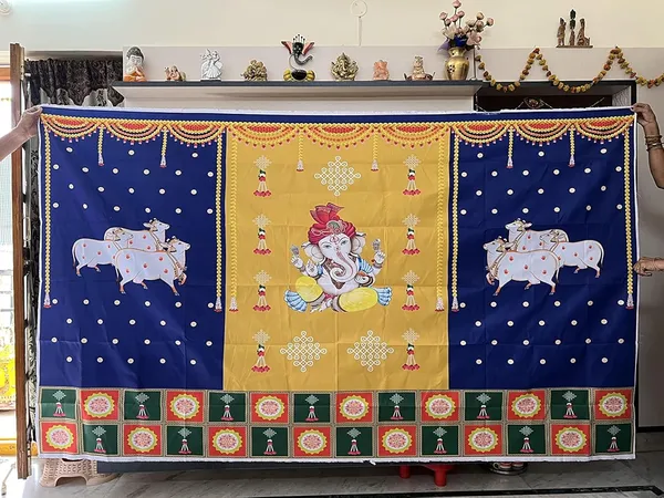 Multicolour_Polyester_Two_Cow_Ganeshji_Backdrop_Cloth_For_Festival_/_Pooja_|_5*8