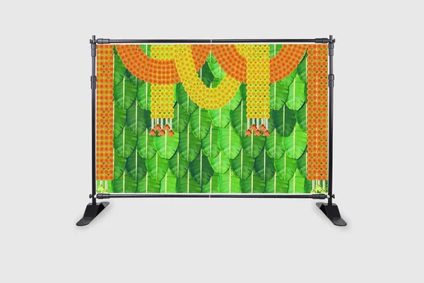 Multicolour_Polyester_Marigold_Flower_Banana_Leaf_Backdrop_Cloth_For_Festival_/_Pooja_|_5*8