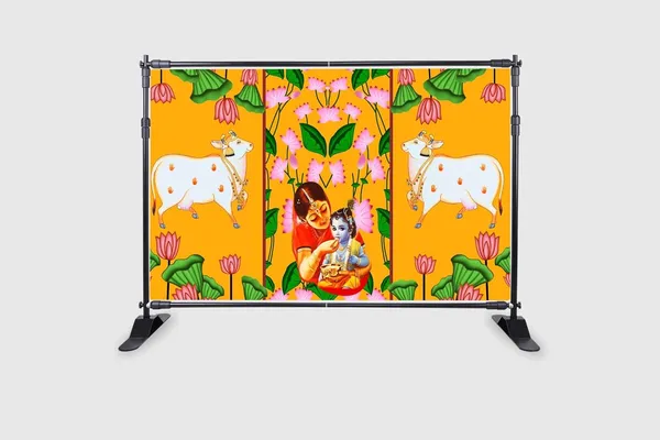 Multicolour_Polyester_Yashoda_Maata_Lord_Krishna_Backdrop_Cloth_For_Festival_/_Pooja_|_5*8