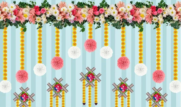 Multicolour_Polyester_Marigold_Flower_Hanging_Backdrop_Cloth_For_Festival_/_Pooja_|_5*8