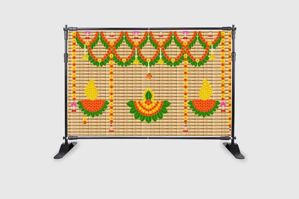 Multicolour_Polyester_Marigold_Flower_Hanging_Leaf_Diya_Backdrop_Cloth_For_Festival_/_Pooja_|_5*8