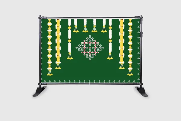 White_Polyester_Marigold_Flower_Hanging_Backdrop_Cloth_For_Festival_/_Pooja_|_5*8