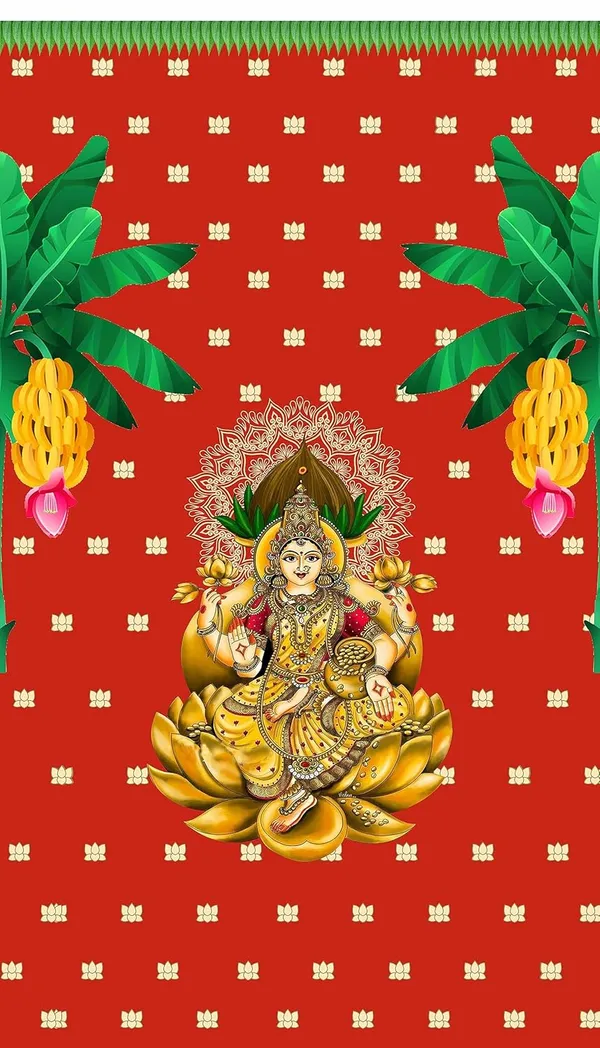 Golden_Polyester_Varamahalakshmi_Backdrop_Lakshmi_Devi_Cloth_For_Festival_/_Pooja_|_8*5