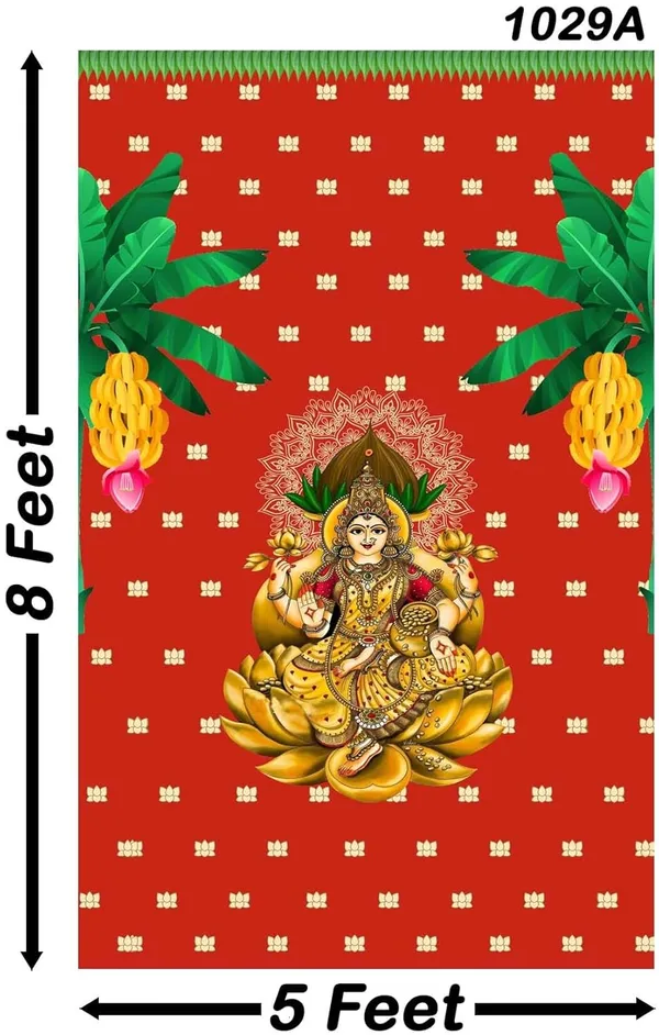 Golden_Polyester_Varamahalakshmi_Backdrop_Lakshmi_Devi_Cloth_For_Festival_/_Pooja_|_8*5
