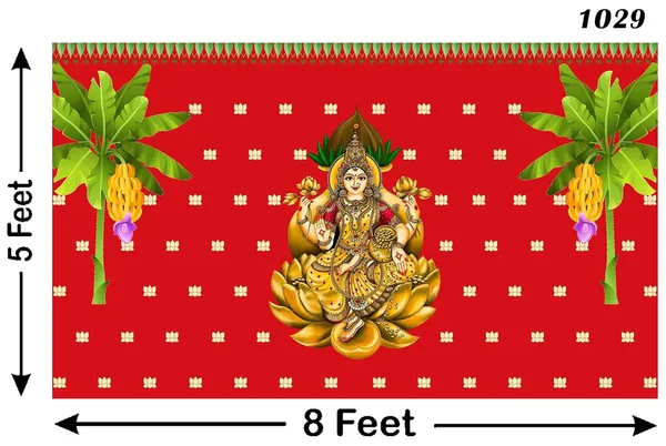 Golden_Polyester_Varamahalakshmi_Backdrop_Home_Lakshmi_Devi_Cloth_For_Festival_/_Pooja_|_5*8