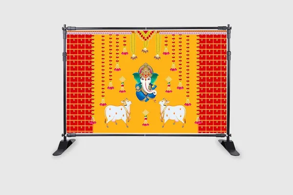 Multicolour_Polyester_Marigold_Flower_Cows_Ganesh_Backdrop_Cloth_For_Festival_/_Pooja_|_5*8