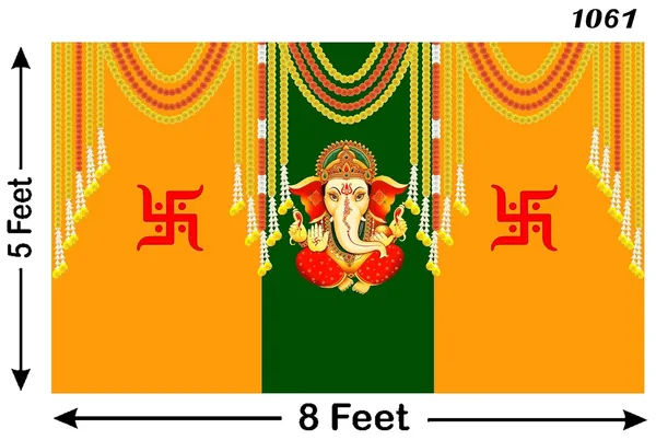 Red_&_Yellow_Green_Polyester_Swastik_Ganesh_Backdrop_Cloth_For_Festival_/_Pooja_|_5*8