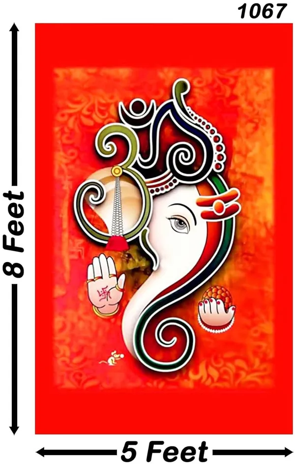 Multicolour_Polyester_Lord_Ganesha_Backdrop_Cloth_For_Festival_/_Pooja_|_8*5