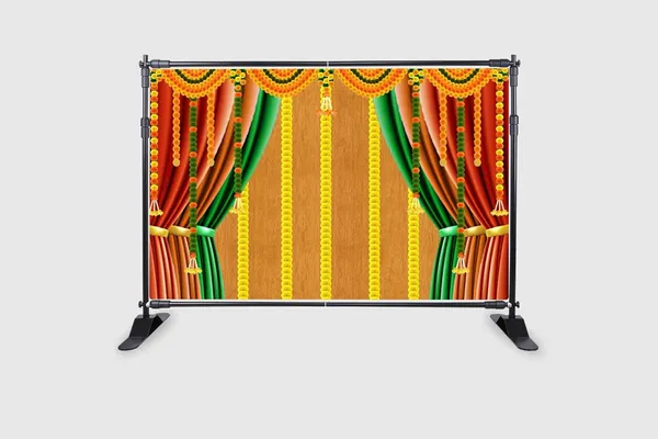 Multicolour_Polyester_Indian_Backdrop_Cloth_For_Festival_/_Pooja_|_5*8