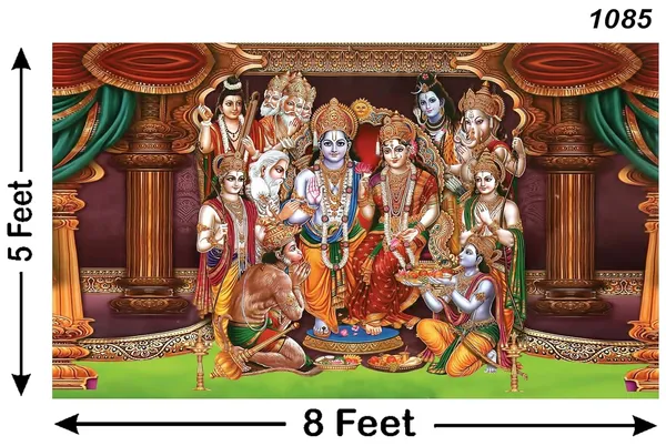 Multicolour_Polyester_Lord_Shree_Ram_Darbar_Backdrop_Cloth_For_Festival_/_Pooja_|_5*8
