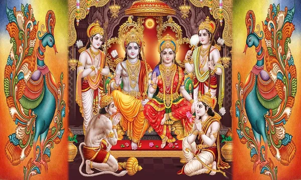 Multicolour_Polyester_Lord_Shree_Ram_Parivar_Backdrop_Cloth_For_Festival_/_Pooja_|_5*8