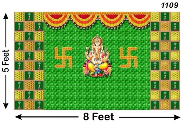 Multicolour_Polyester_Hanging_Flower_Weaved_Coconut_Leaf_Kobbariaaku_Backdrop_Cloth_For_Festival_/_Pooja_|_5*8