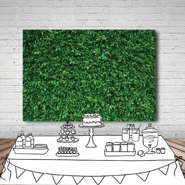 Green_Polyester_Leave_Photography_Backdrops_Nature_Backdrop_Cloth_For_Festival_/_Pooja_|_5*8