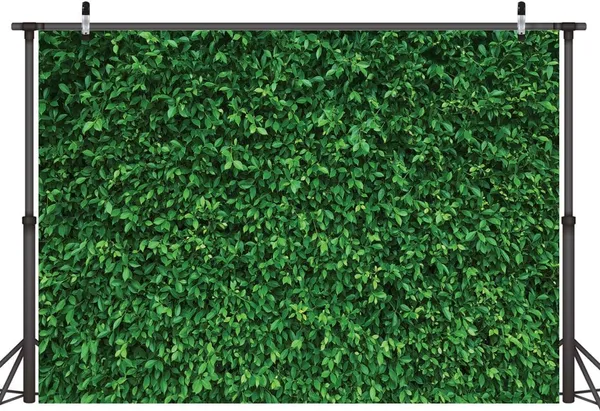 Green_Polyester_Leave_Photography_Backdrops_Nature_Backdrop_Cloth_For_Festival_/_Pooja_|_5*8