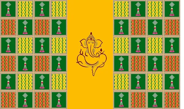 Multicolour_Polyester_Marigold_Flower_Ganeshji_Backdrop_Cloth_For_Festival_/_Pooja_|_5*8