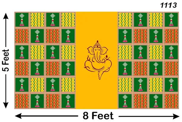 Multicolour_Polyester_Marigold_Flower_Ganeshji_Backdrop_Cloth_For_Festival_/_Pooja_|_5*8