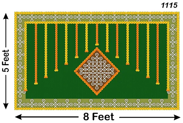 Multicolour_Polyester_Hanging_Flower_Kollam_Muggu_All_Events_Backdrop_Cloth_For_Festival_/_Pooja_|_5*8