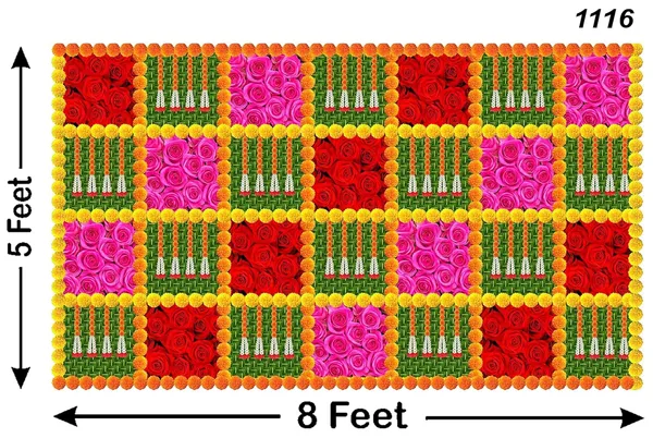 Multicolour_Polyester_Weaved_Coconut_Leaf_Marigold_Rose_Flower_Backdrop_Cloth_For_Festival_/_Pooja_|_5*8