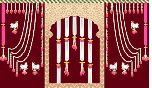 Multicolour_Polyester_Hanging_Flowers_Diya_Cows_Backdrop_Cloth_For_Festival_/_Pooja_|_5*8