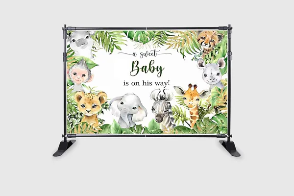 Multicolour_Polyester_Jungle_Safari_Animals_Theme_Newborn_Baby_Backdrop_Cloth_For_Festival_/_Pooja_|_5*8