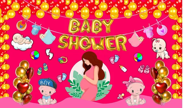 Multicolour_Polyester_Baby_Shower_Backdrop_Party_Cloth_For_Festival_/_Pooja_|_5*8