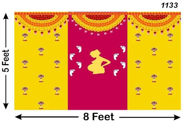 Multicolour_Polyester_Baby_Shower_Backdrop_Godh_Cloth_For_Festival_/_Pooja_|_5*8