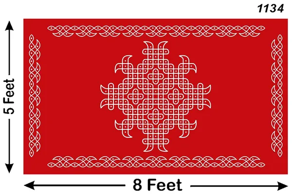 Red_&_White_Polyester_Colour_Dot_Kollam_Rangoli_Backdrop_Cloth_For_Festival_/_Pooja_|_5*8